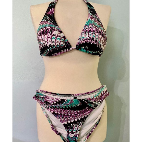 ViX Paula Hermanny Beaded Bikini Set sz 6 - Picture 1 of 7